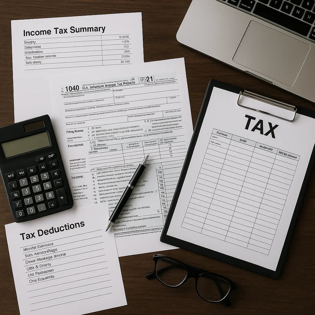 Professional services workspace UI mockup